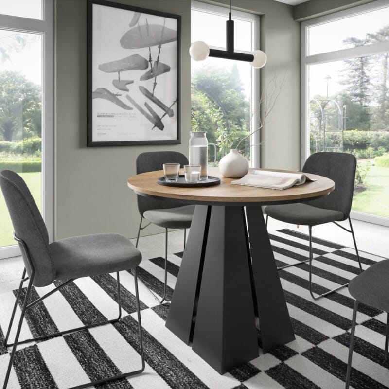 Stół FUEGO 120 cm z obręczą