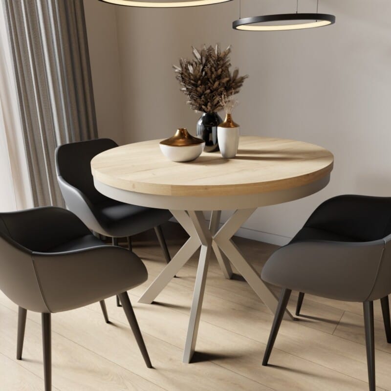 Stół EDDER 100 cm z obręczą