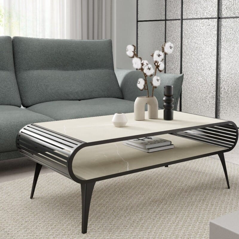 Stolik kawowy ARISTO - spiek kwarcowy