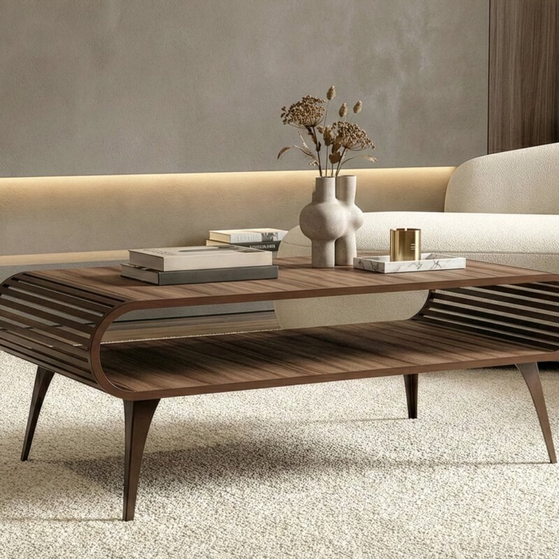 Stolik kawowy ARISTO - obłóg dębowy