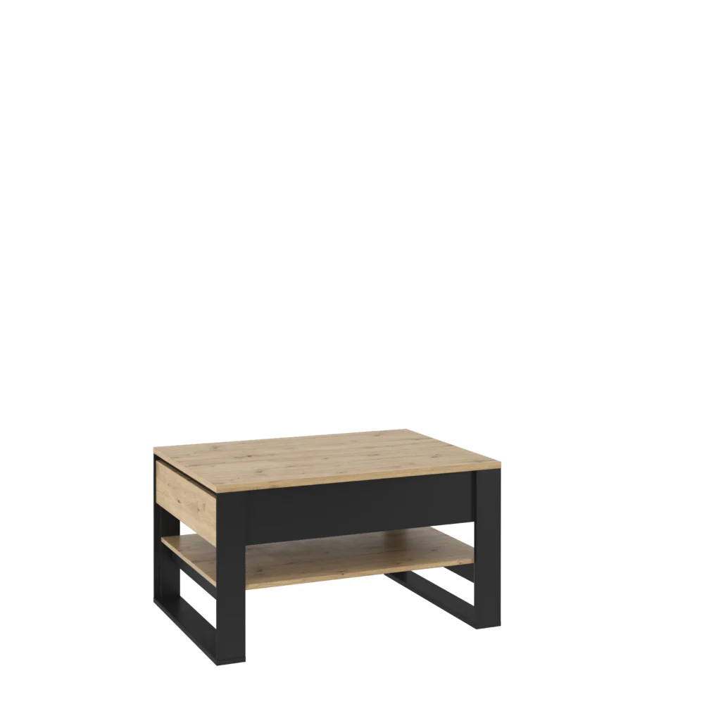 QUANT stolik 2s – dąb artisan/czarny