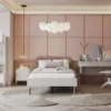 HARMONY łóżko 120 cm ze stelażem – kaszmir/truflowy