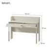 HARMONY biurko 2s kaszmir/truflowy