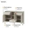 HARMONY komoda 3d3s kaszmir/truflowy