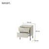 HARMONY stolik nocny 2s – kaszmir/truflowy