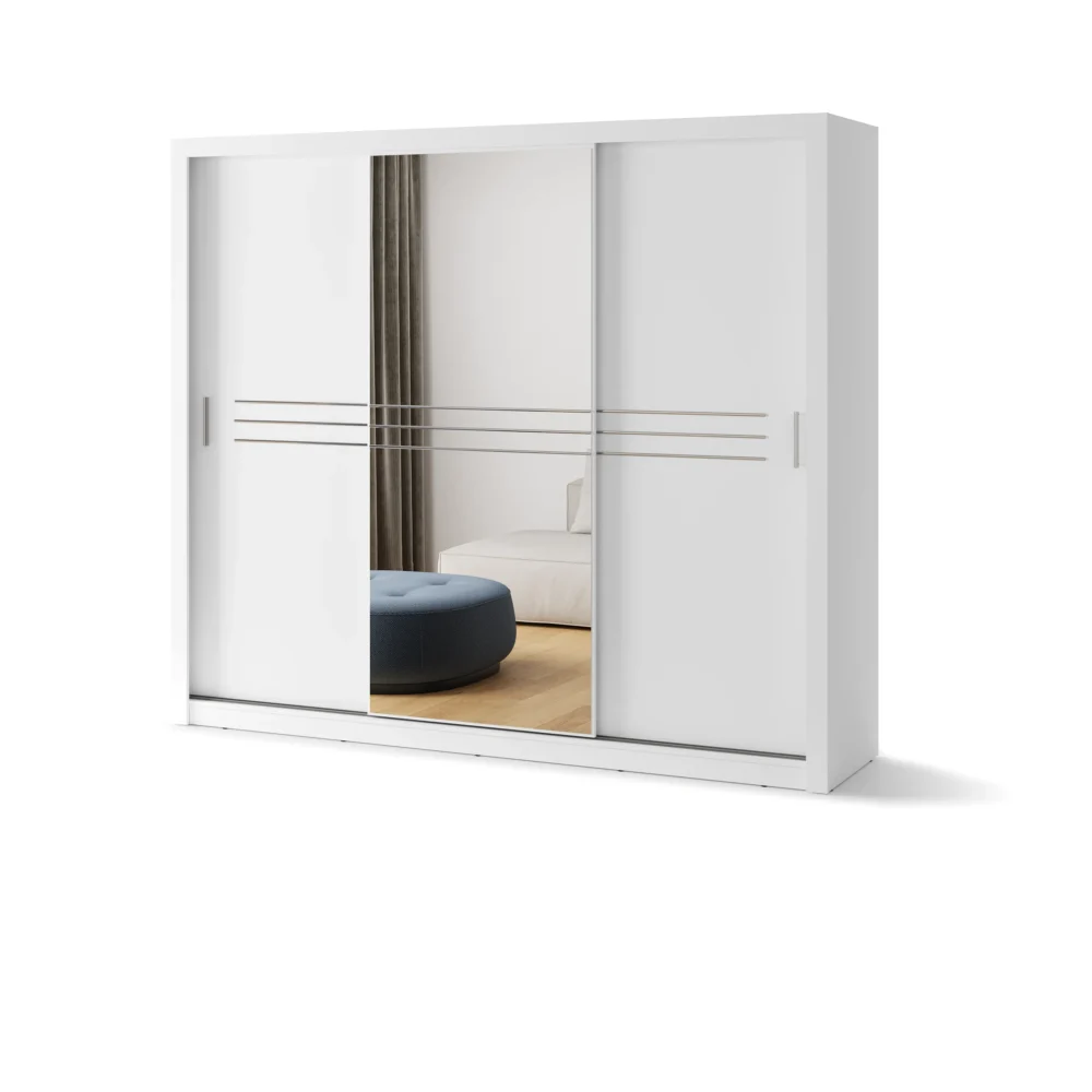 IDEA szafa przesuwna 3D 250 cm – biały