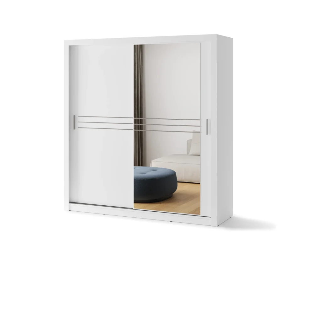 IDEA szafa przesuwna 2D 203 cm – biały