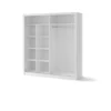 IDEA szafa przesuwna 2D 203 cm – biały