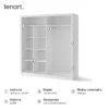 IDEA szafa przesuwna 2D 203 cm – biały