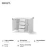 IDEA komoda 2d4s – biały