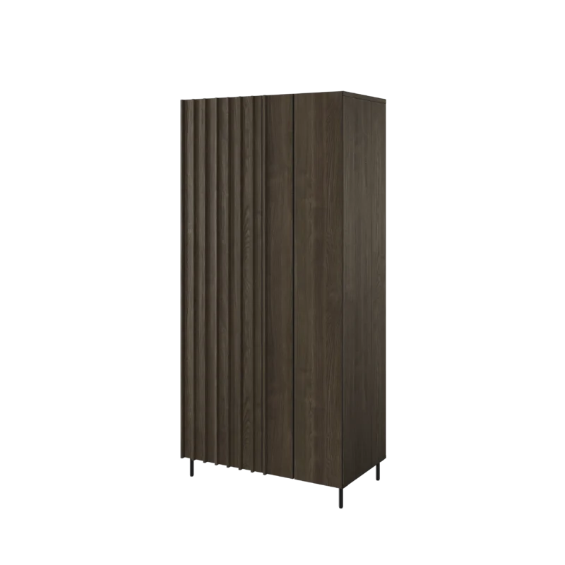 PIEMONTE szafa 2d – jesion portland/czarny
