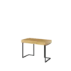 TEEN FLEX biurko 110 cm 2s wolnostojące – hikora naturalna/surowa stal