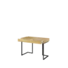 TEEN FLEX biurko 110 cm 2s wolnostojące – hikora naturalna/surowa stal