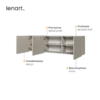 TEEN FLEX szafka wisząca 3d – silk flou