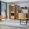 LAMELO panel RTV z dwoma półkami